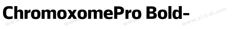 ChromoxomePro Bold字体转换